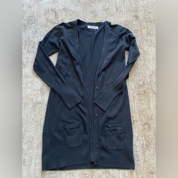 Zara Sweaters - Zara Elegant Black Long Cardigan